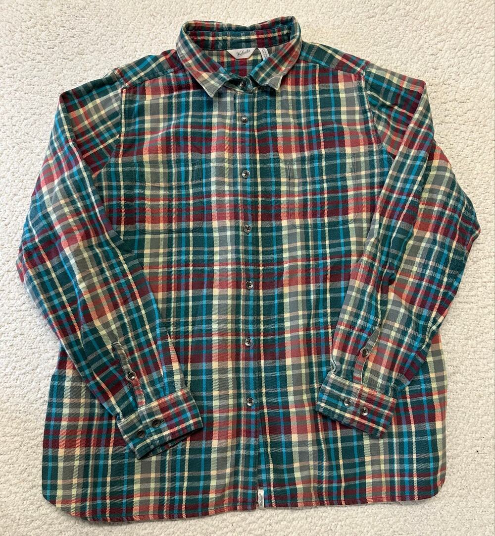 Woolrich Womens Long Sleeve Button Down Shirt Size XL